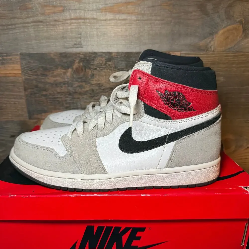 Nike Air Jordan 1 Retro High 'Light Smoke Grey' - Men's Size 8